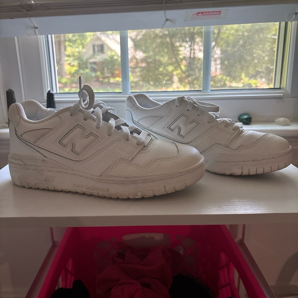 New Balance White Sneakers Classic Chunky Design